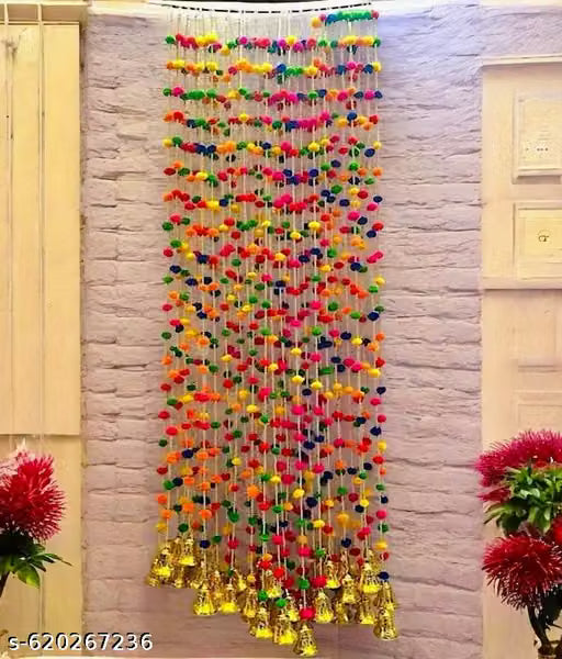 10 Pcs Beautiful Multi Colour Hanging - Back Drop Hangings - Door Hanging - Home Decor