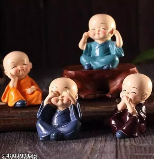 Monk 4 piece set home decoration