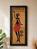 Elegant African Woman Framed Wall Art Painting for Home & Office Decoration