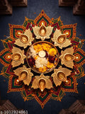 Designer Urli with Lotus Diya Stand for Floating Candles, Floral Arrangement, Diwali & Home Decor