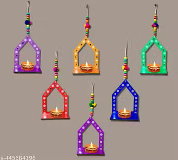 APS Art Plus Store Diya Stand For Wall Decor, Decorative Diya stand, Diwali wall decoration, wall decorative item, festival wall decor, wall decorative toran, candel stand